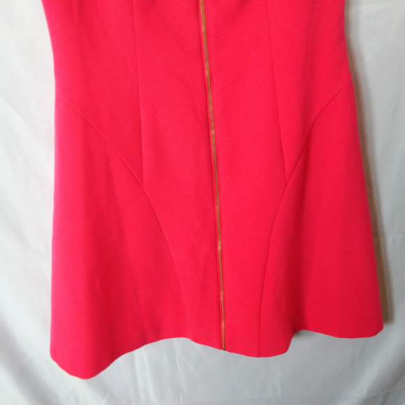 Lauren Ralph Lauren Hot Pink Full Front Zip Dress - Picture 5 of 7